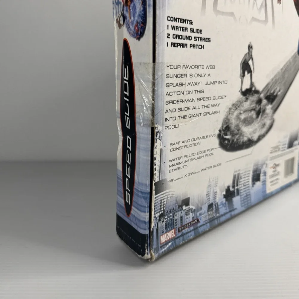 Vintage Y2K Spider-Man 3 Web Shower Water Slide 16 Ft Long RARE FROM 2006 Marvel